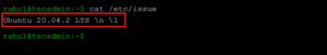 How To Check OS Version With Linux Command Line – TecAdmin