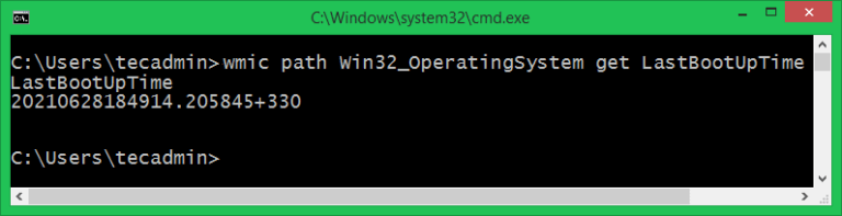 How to Check Computer Uptime in Windows – TecAdmin