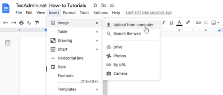 How To Set Border Around Images in Google Docs – TecAdmin