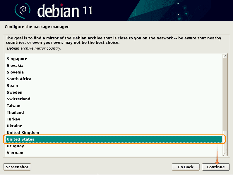 Configure the Package Manager