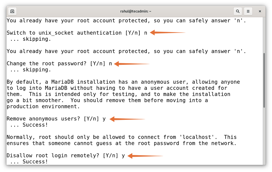 How To Install MariaDB on Debian 11   TecAdmin - 60