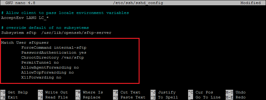 How to Create SFTP Only User in Debian 11   TecAdmin - 27