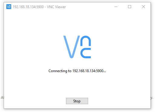 Connect to vnc server