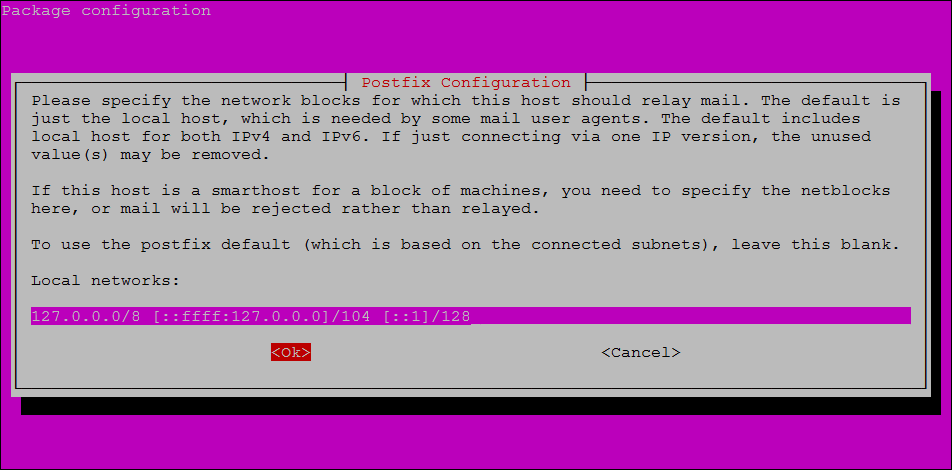Step 9 - Installing Postfix on Ubuntu 20.04 