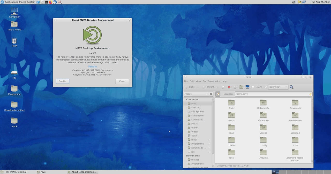 MATE - A Linux Desktop Environment