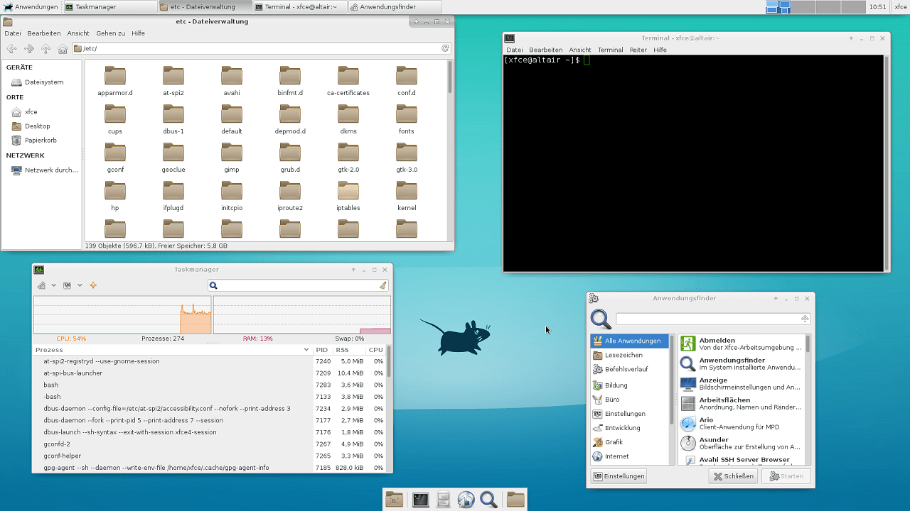 XFCE - A Linux Desktop Environment