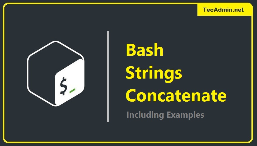 Bash Concatenate Strings TecAdmin