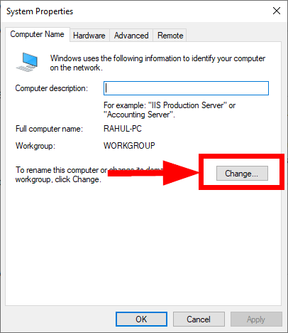 How to Change Windows Hostname