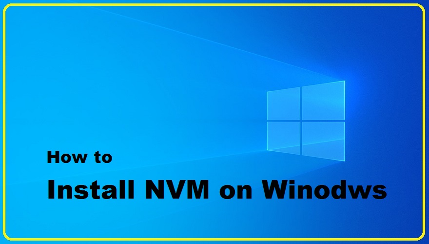nvm install for windows