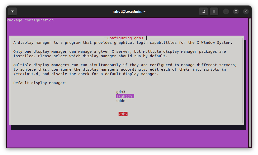 How to Change Display Manager in Ubuntu Desktop   TecAdmin - 53