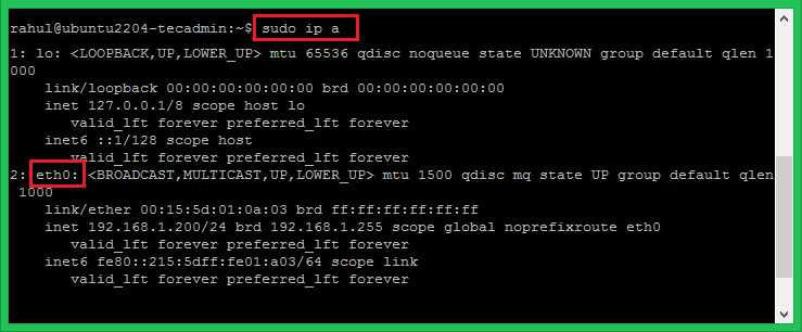 Configure Static IPv4 Address using Netplan on Ubuntu
