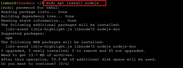 How To Install Node js on Ubuntu 22 04   TecAdmin - 82