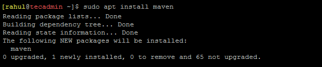 Installing Maven on Ubuntu