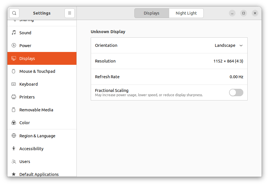 Checking the Ubuntu Screen Resolution under Hyper-V
