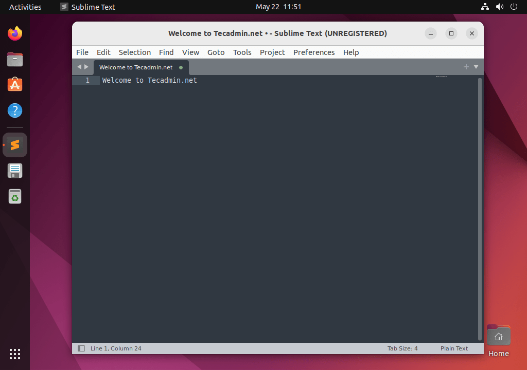 Installing Sublime Text 4 on Ubuntu