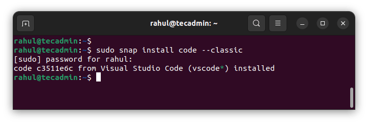 How To Install Visual Studio Code On Ubuntu Tecadmin Tecadmin