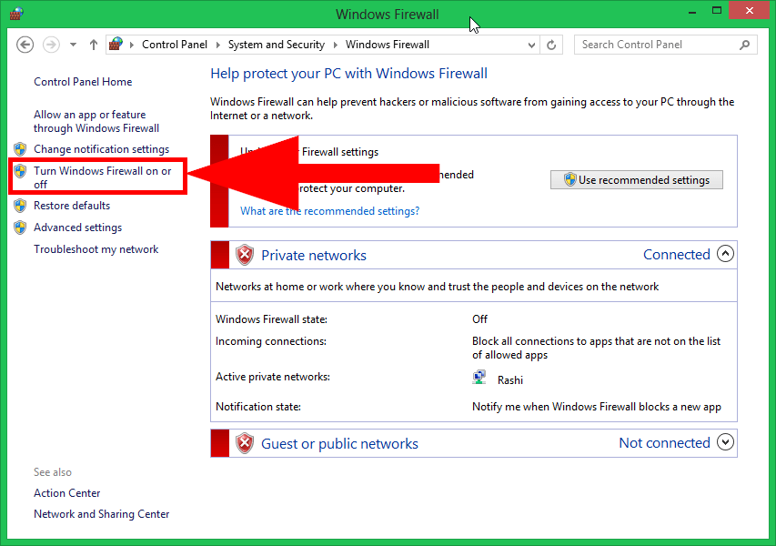 How to Enable Firewall in Windows