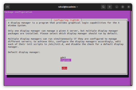 Installing Lightdm On Ubuntu Desktop – Tecadmin