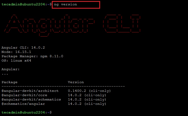 How to Install Angular CLI on Ubuntu 22 04   TecAdmin - 58