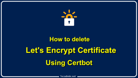 Deleting a Certificate using Certbot