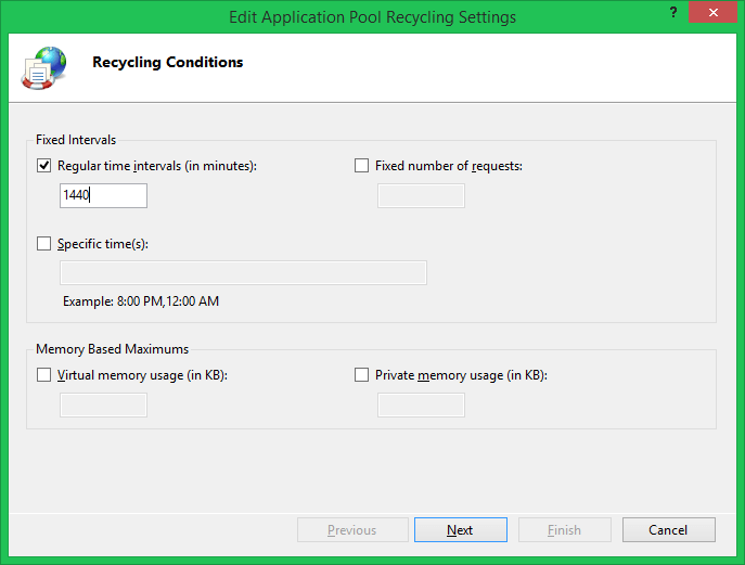Schedule Auto Recycle Application Pool in IIS