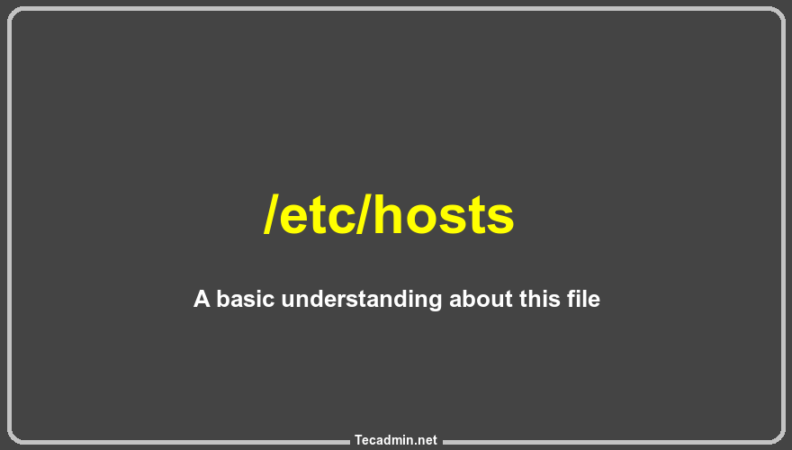 Using the /etc/hosts file in Linux