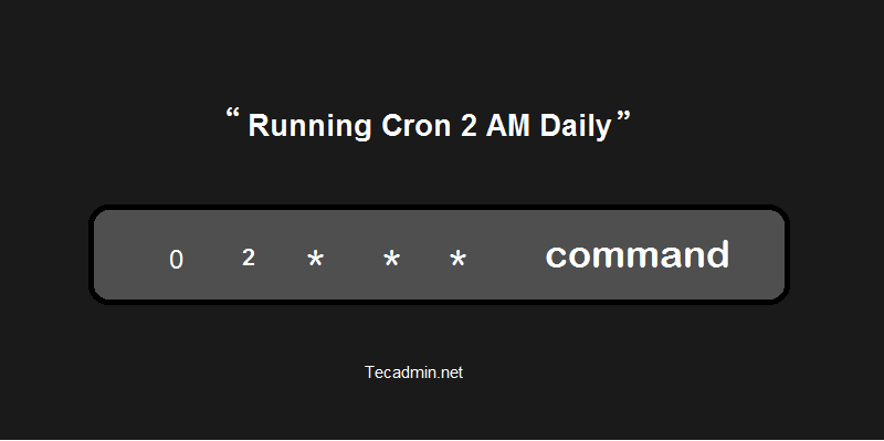 Schedule crontab 2AM Daily