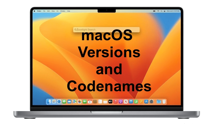 A list of macOS Versions And Codenames