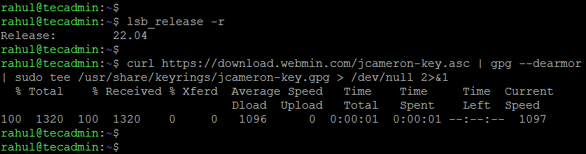 Adding GPG key on Ubuntu 22.04