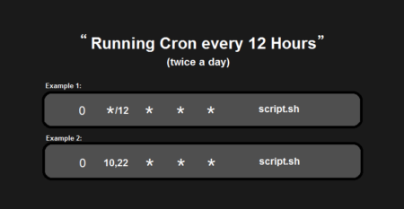 Scheduing crontab every 12 hours