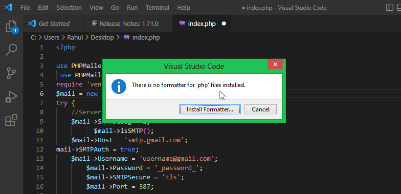 how to format source code in VSCode