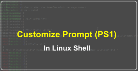 How To Customize Shell Prompt (PS1) In Linux