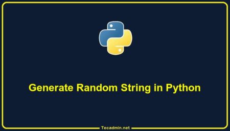 How to Generate Random String in Python