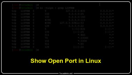 How to Show Open Ports in Linux