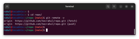 git change remote url and push