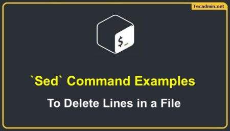 Sed Command to Delete Lines in a File