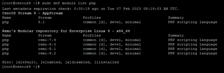 install php 8.2 on centos 8