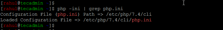 Locate php.ini for CLI