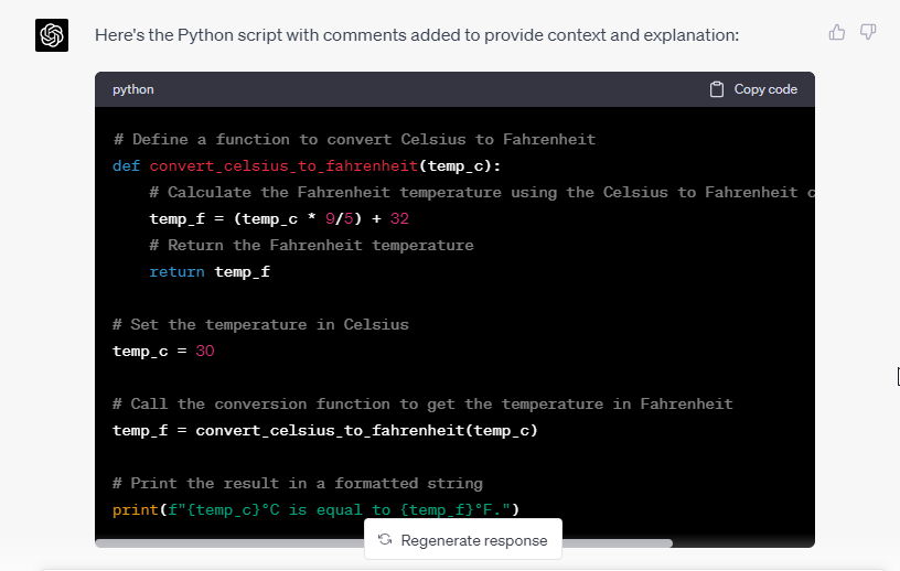 Adding Comments To Your Code with ChatGPT
