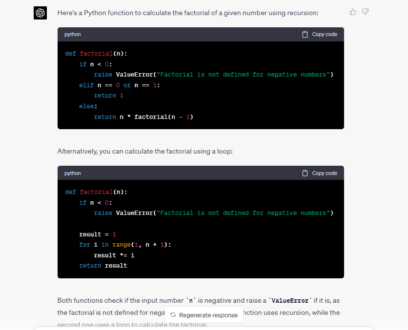 Generating Pseudocode or Code Snippets with ChatGPT