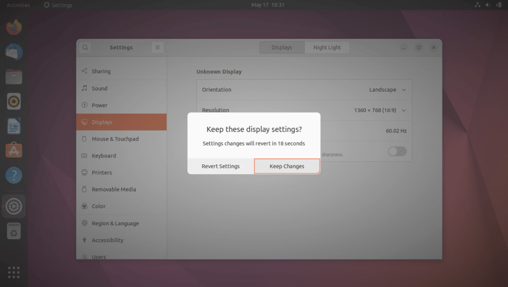 Change the Default Screen Resolution in Ubuntu