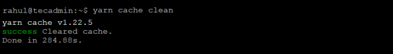how-to-clear-cache-in-yarn-yarn-cache-clean-tecadmin