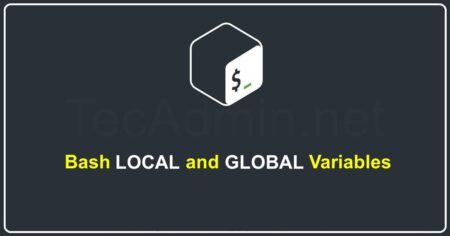 Bash LOCAL and GLOBAL Variables