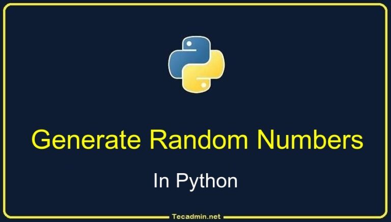 Generate Random Numbers in Bash – TecAdmin