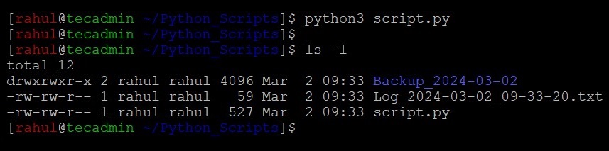 Create Files with Date and Time Names in Python