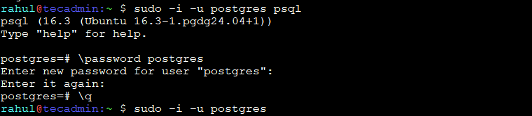 Install PostgreSQL on Ubuntu 24.04