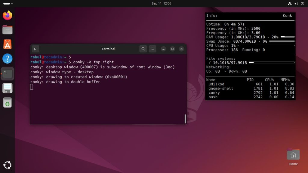 Install Conky on Ubuntu