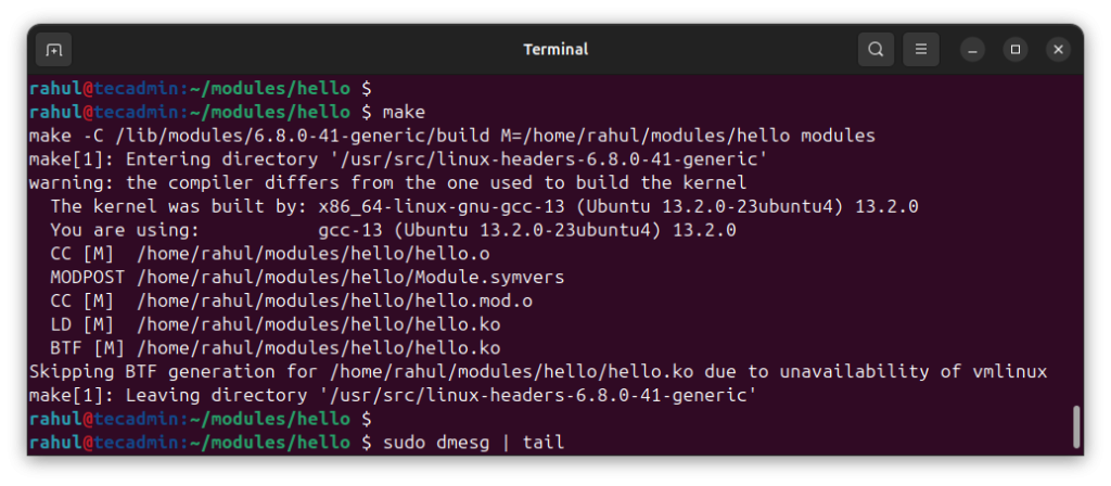 Step-by-Step Guide: How to Create a Kernel Module for Linux