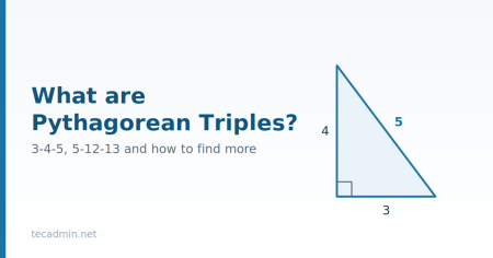 What are Pythagorean Triples? 3-4-5, 5-12-13 Explained Right-angled triangle with sides 3, 4 and 5 illustrating a Pythagorean triple