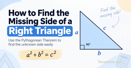 How to Find the Missing Side of a Right Triangle Get the Missing Side of Right Triangle